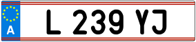 Trailer License Plate